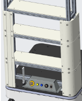 Figure 58: Computer-Aided Design of the AMR Shelf Panels assembled